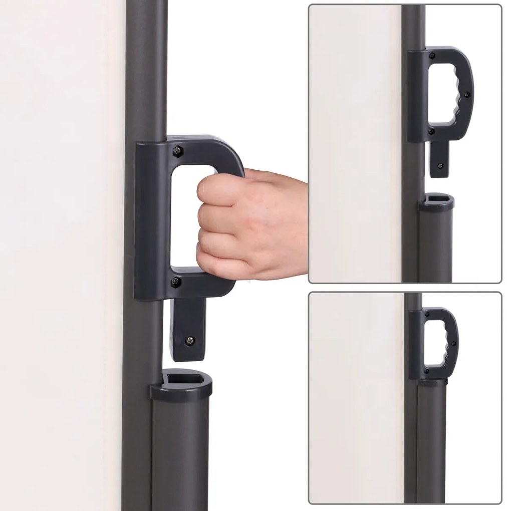 Bočná markíza Lovington - 180 x 350 cm, hliník - Krémová