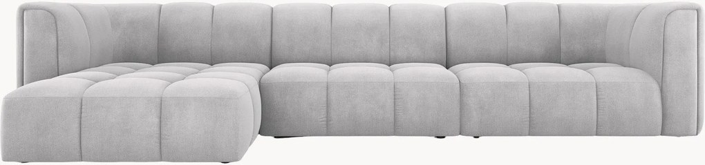 Modulárna ženilková rohová pohovka Moritz (5-miestna)