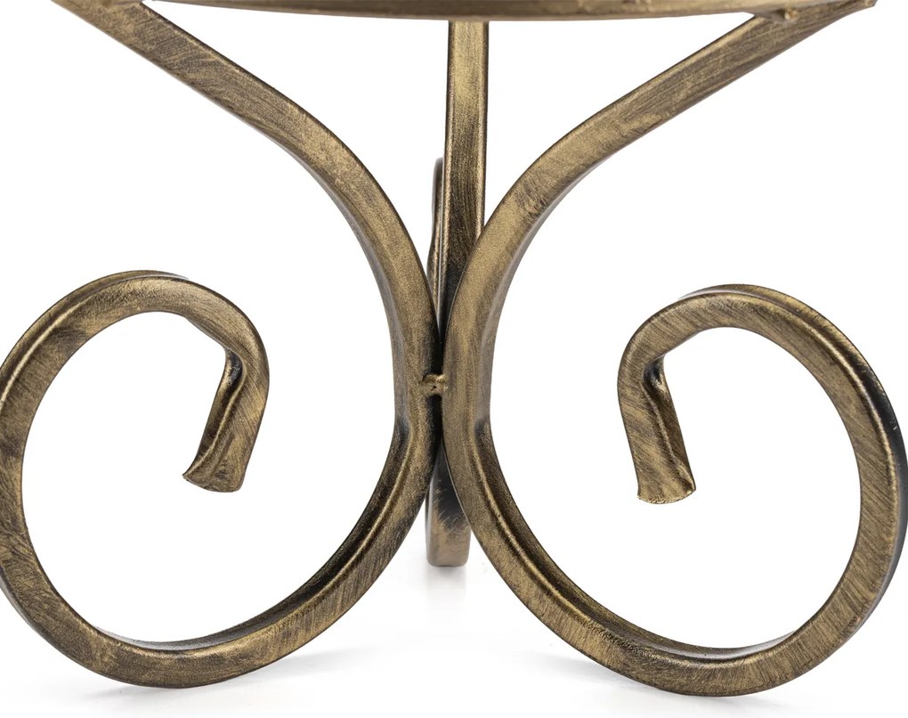 STOJAN NA KVETINÁČ RONNIE 24X28 CM ZLATÁ