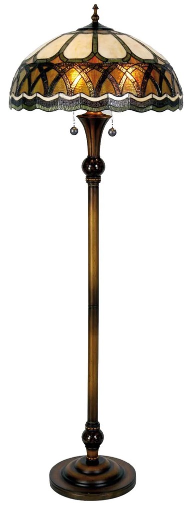 vitrážová tiffany lampa stojaca 56*164