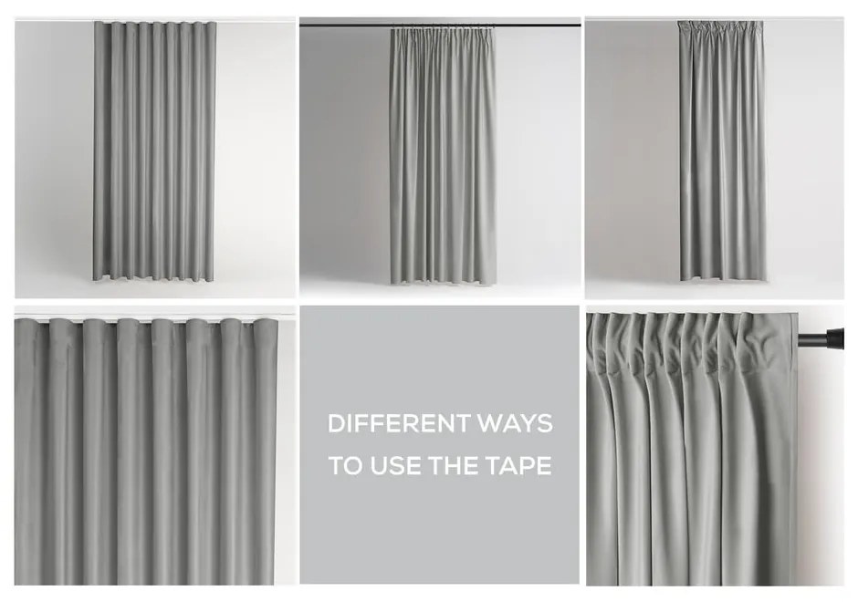 Sivý zamatový dimout záves 140x245 cm Pleat – Restilo