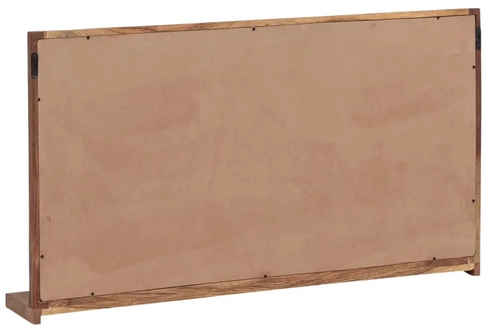 furniture-nabytek.cz - Masívne kúpeľňové zrkadlo Sydney light I z akácie, lakované, hnedé – 105×16×60 cm