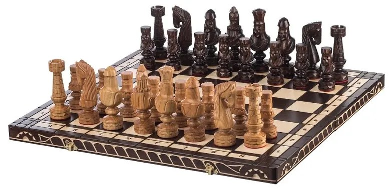 ČistéDrevo Drevené šachy 60 x 60 cm