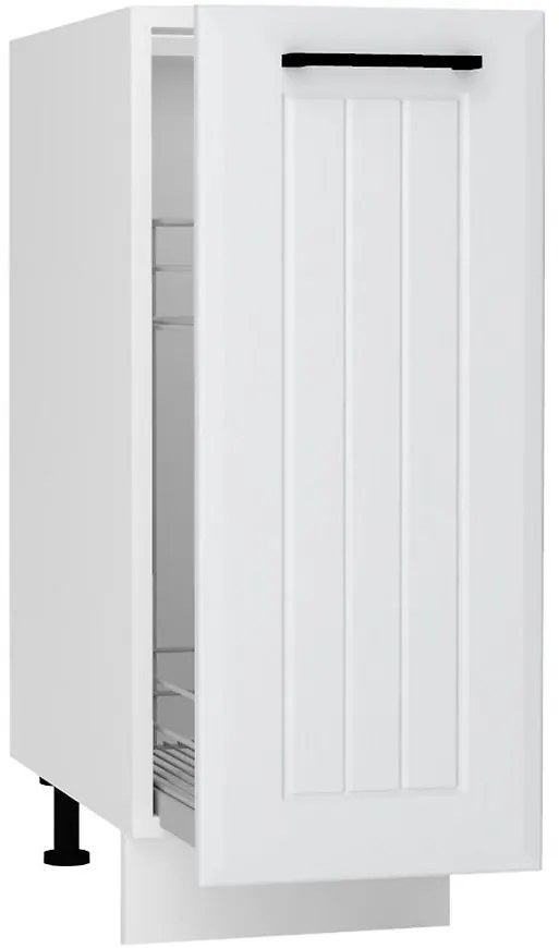 Skrinka do kuchyne Irma D30 Cargo + kôš Svetlo šedá Mat