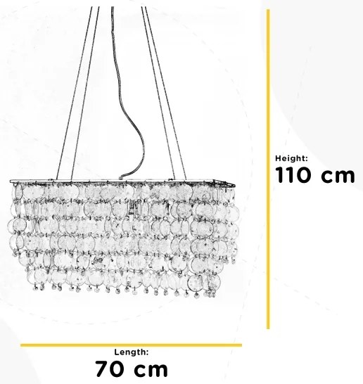 ONLI - Luster na lanku MAKANI 6xE14/6W/230V