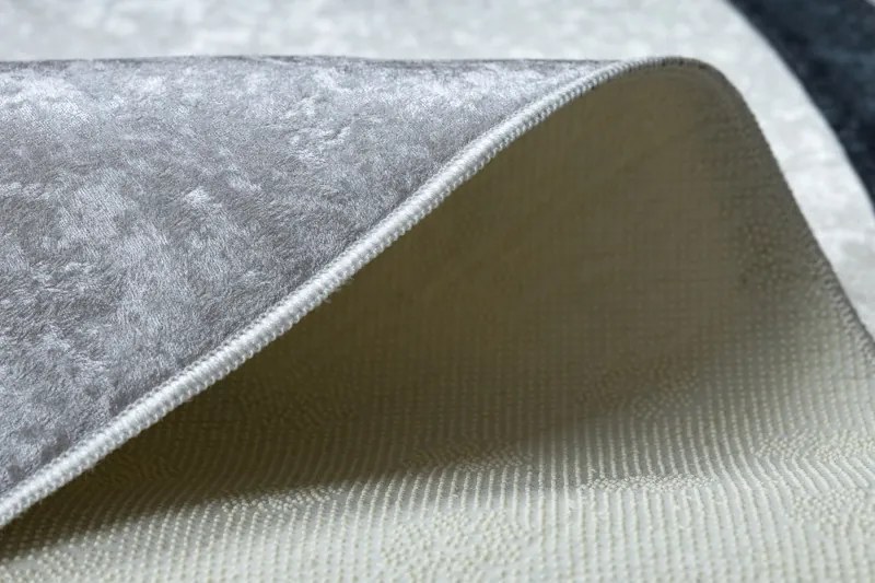 Detský kusový koberec Bambino 2139 Football, 80x80 (priemer) kruh, čiernobiela, detská izba, Dywany Łuszczów