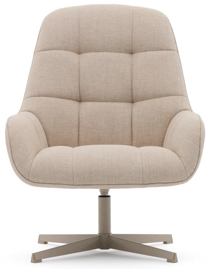 Béžové otočné kreslo Jaspe – Kave Home