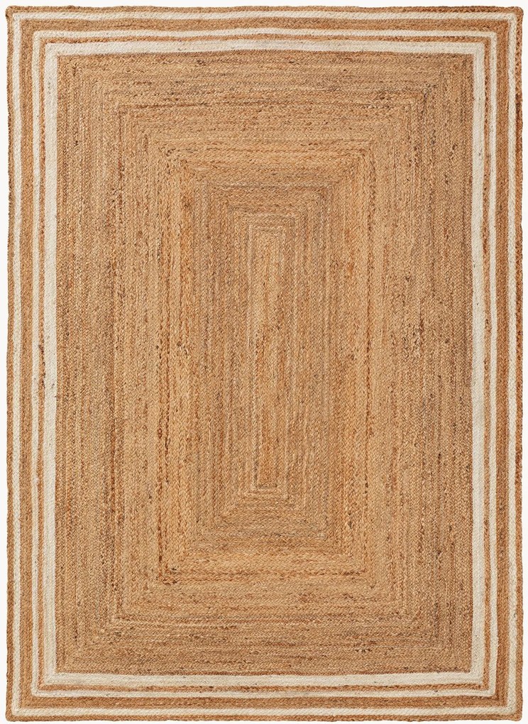 Ručne tkaný koberec z juty Jutta