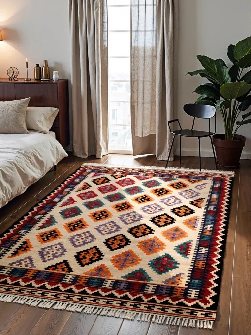 Koberec Hanse Home Kamal Kian krémový / viacfarebný
