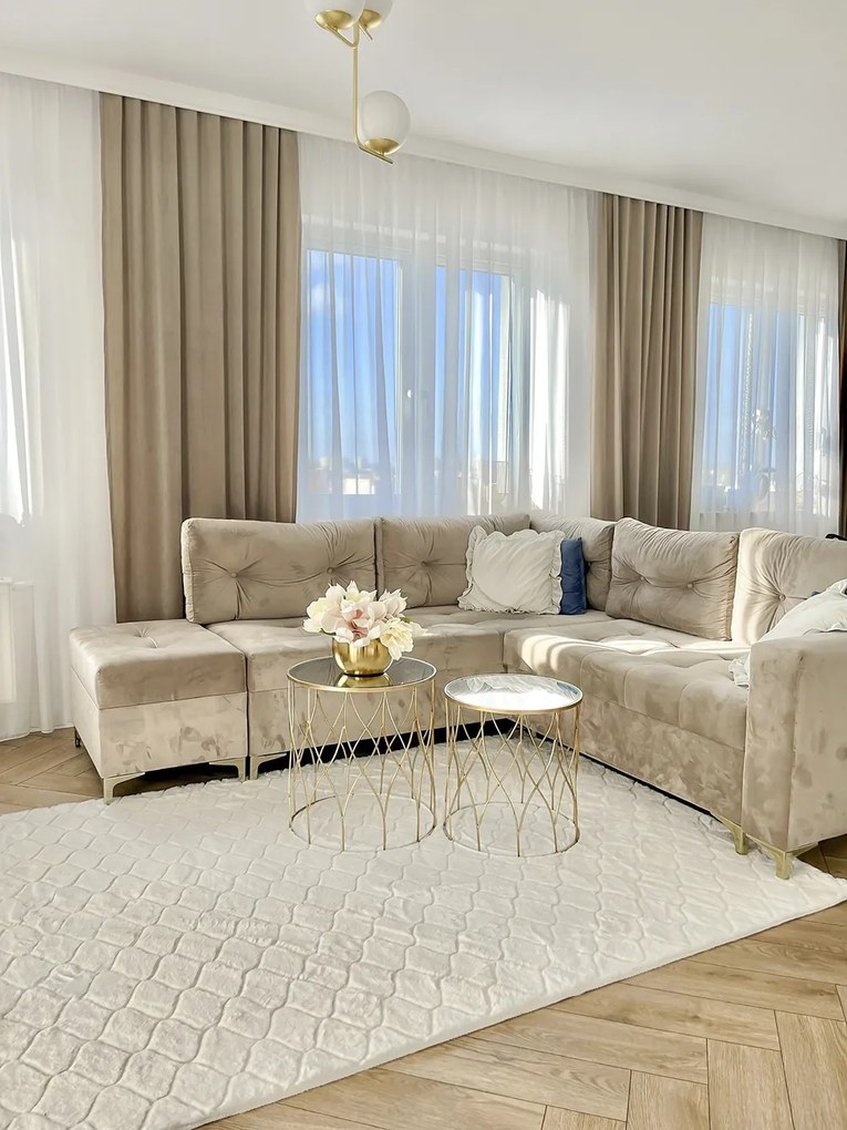 Koberec Rabbit 3D 02 CREAM rozmery koberec: 160x220 cm