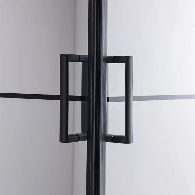 BPS-koupelny Štvorcový sprchový kút BL32B 90x90 čierny/transparent - bez vaničky