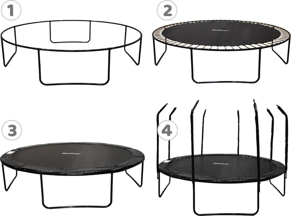 Záhradná trampolína SkyFlyer + rebrík 12FT (366 cm)