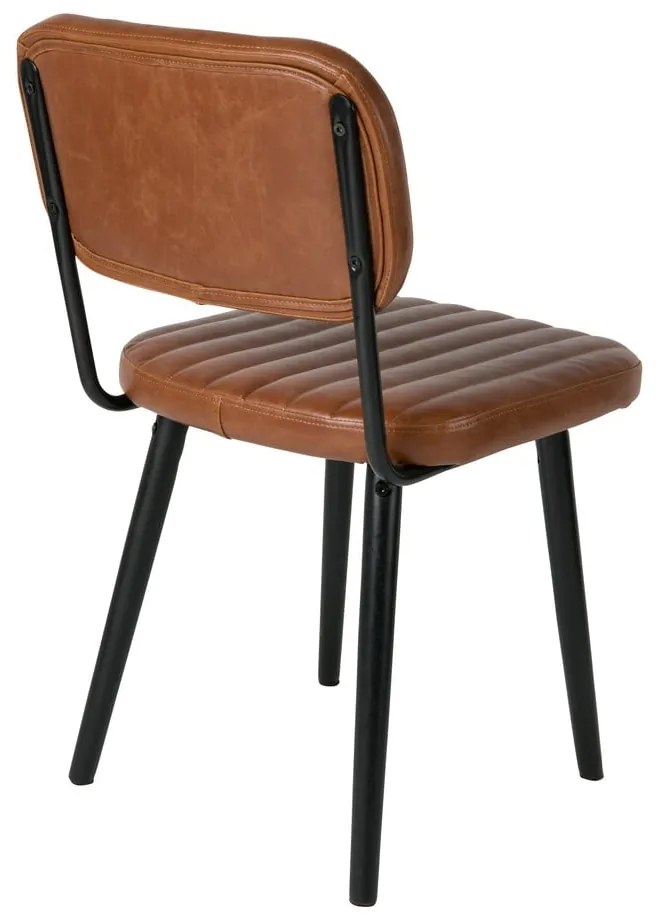 Koňakovohnedá jedálenská stolička Jake Worn – White Label