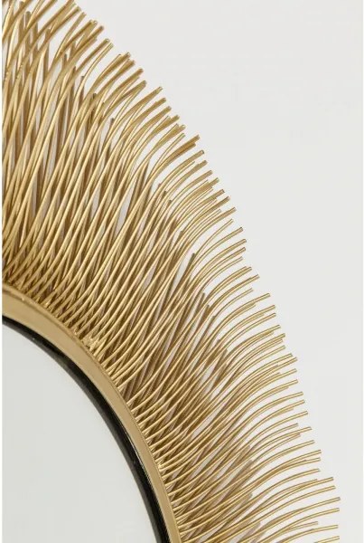KARE DESIGN Zrkadlo Sunburst Tre zlatá Ø87 cm 87 × 87 × 11,5 cm