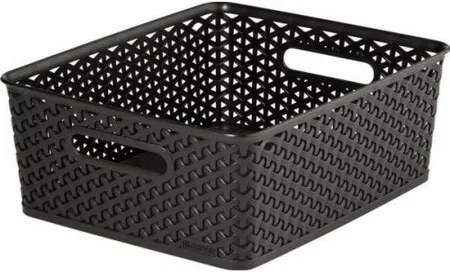 Úložný box RATTAN 'Y' STYLE - S tm. hnedý, Curver
