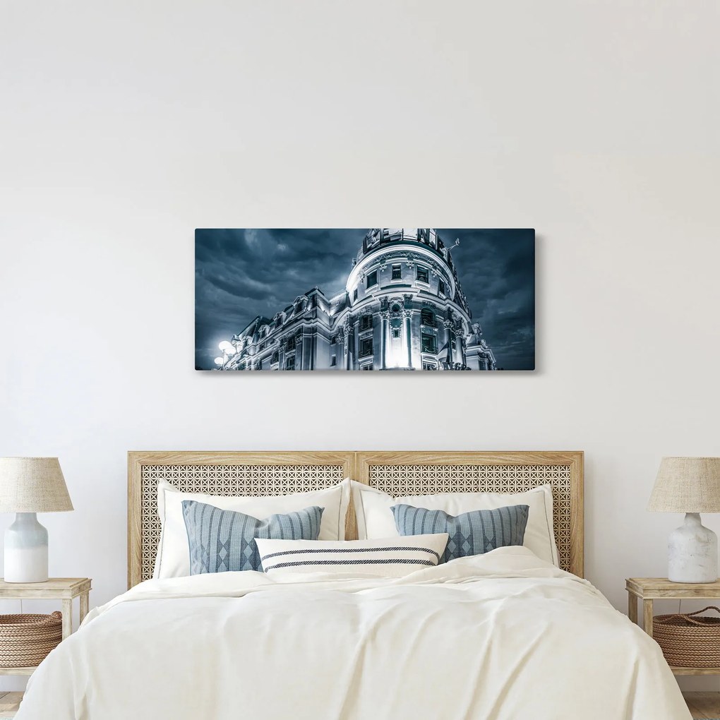 Obraz architektúry v tme (120x50 cm)