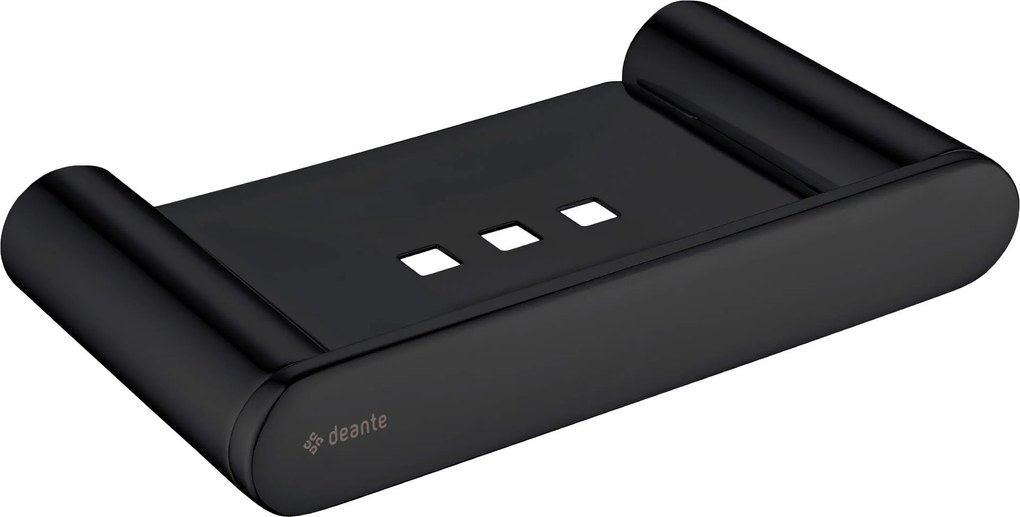 Deante Round, držiak na mydlo, čierna matná, ADR_N411