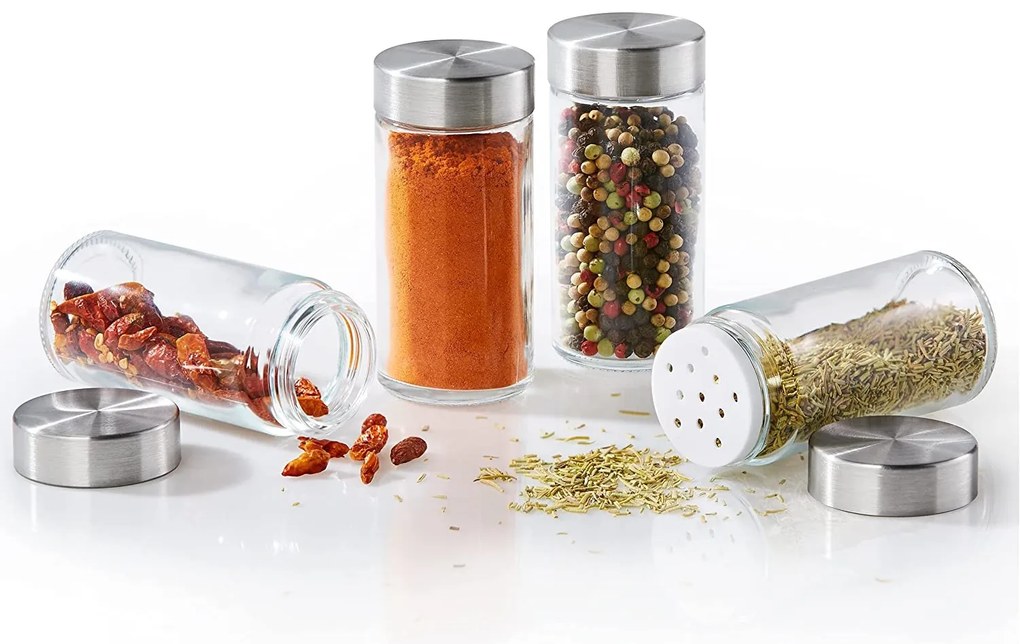 5Five® Korenka, súprava 6 ks sklenených koreničiek so sypátkom, POTS 80 ml