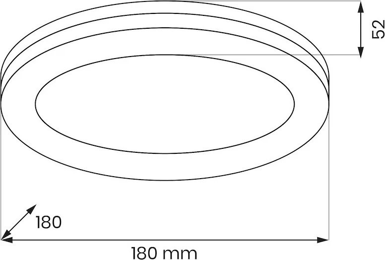 Stropné LED svietidlo Marlon, 1x LED 12w, 4000k, w
