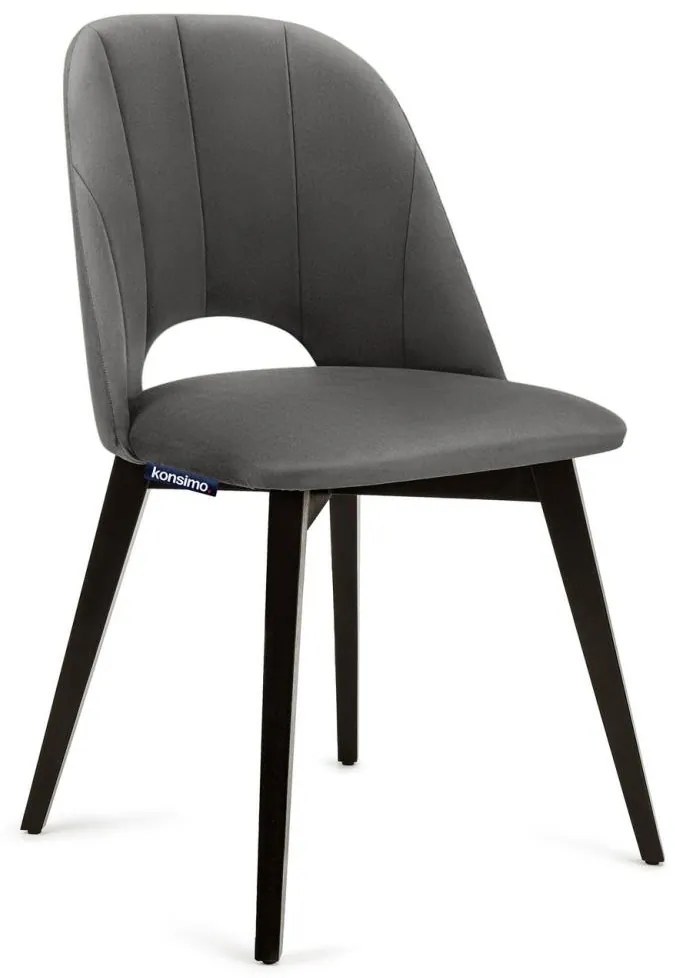 Konsimo Sp. z o.o. Sp. k. Jedálenská stolička BOVIO 86x48 cm šedá/buk 12074.01.050