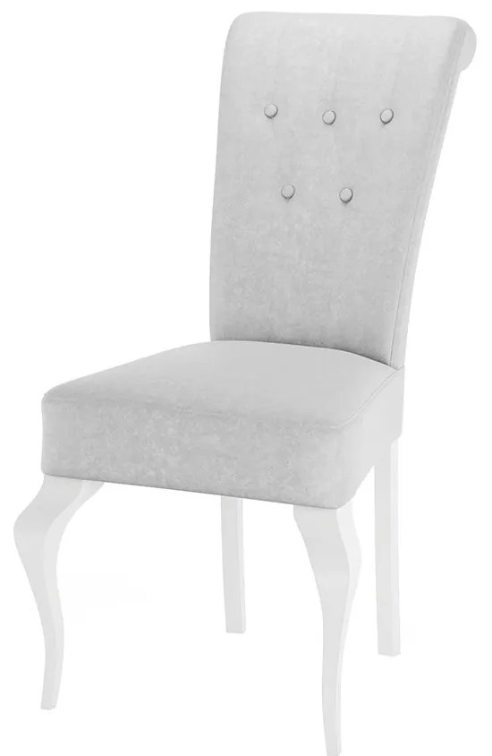 Jedálenská stolička ST63, Dostupné poťahy: Magic Velvet 2216, Farby: biela