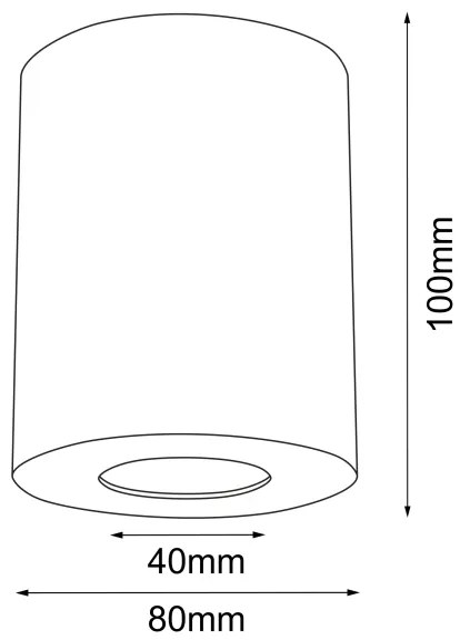 Brosline 1256 - Bodové svietidlo POINT 1xGU10/10W/230V IP44 čierne