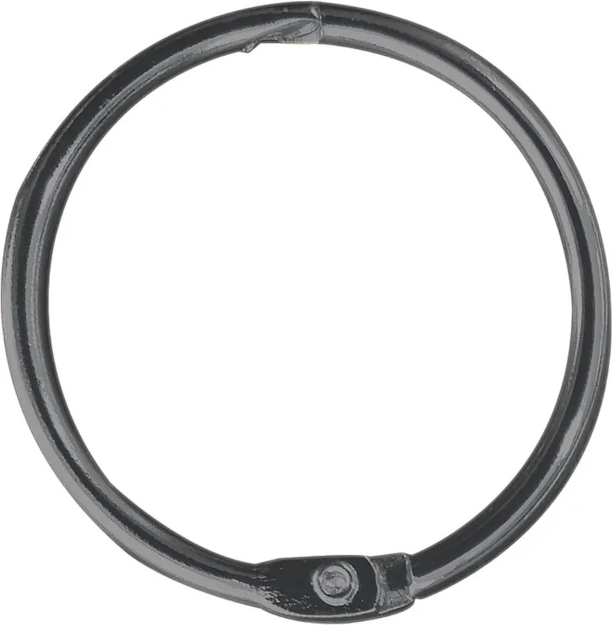 Matne čierne krúžky k sprchovému závesu v súprave 12 ks Ringo Small – Spirella