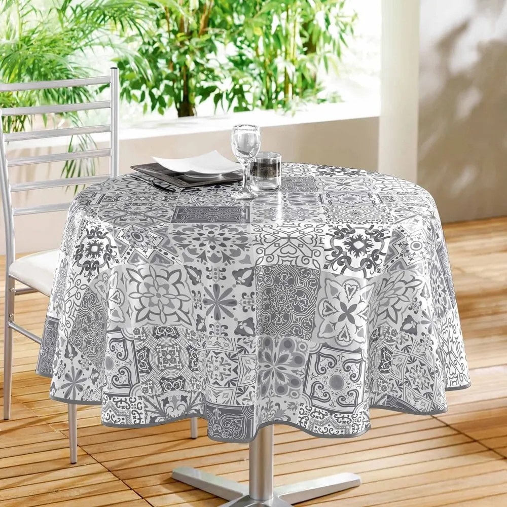 Umývateľný obrus z PVC ø 160 cm Persane – douceur d'intérieur