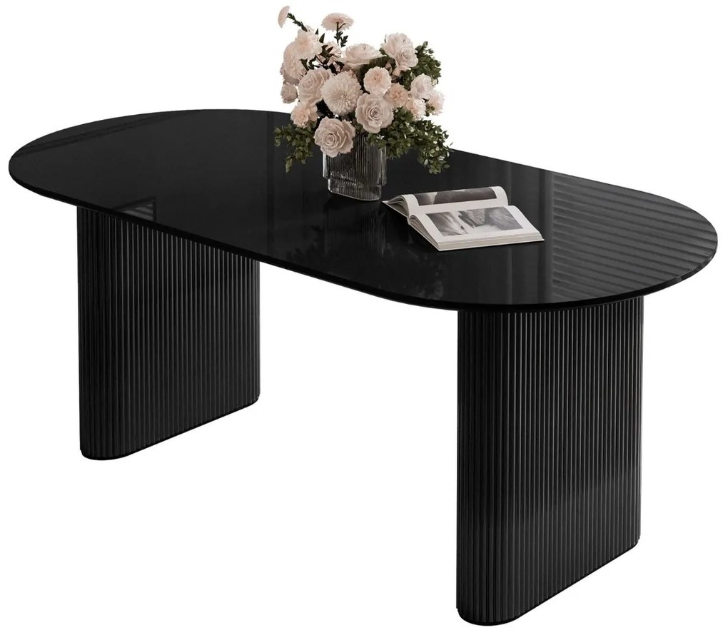 JEDÁLENSKÝ STÔL DEBORA ČIERNY LESK 180 cm