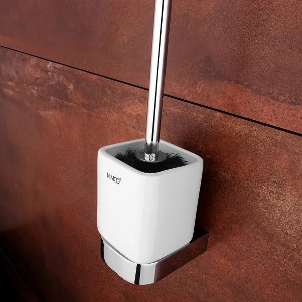 NIMCO NK set-94KN-26 - Nástenná WC štetka a držiak toaletného papiera NIKAU chróm