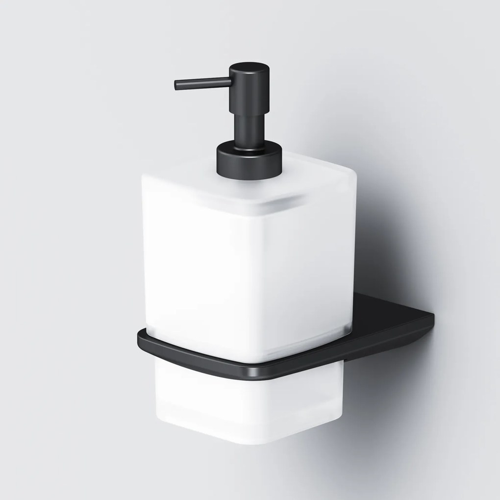 Dávkovač mydla AM.PM Inspire 2.0 AIB36922 nástenný, sklo, čierny