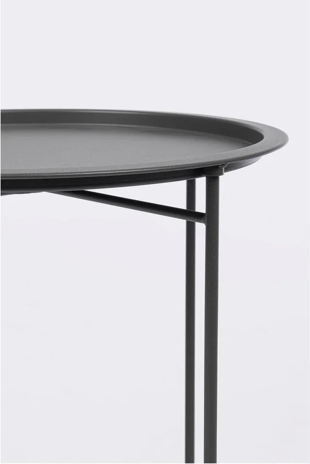 Oceľový okrúhly záhradný stolík ø 46 cm Austin – Bizzotto