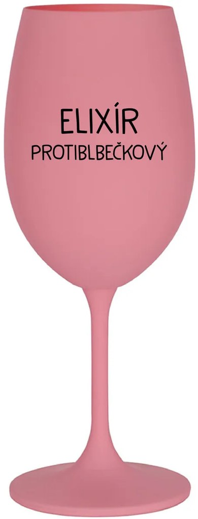 ELIXÍR PROTIBLBEČKOVÝ - ružový pohár na víno 350 ml