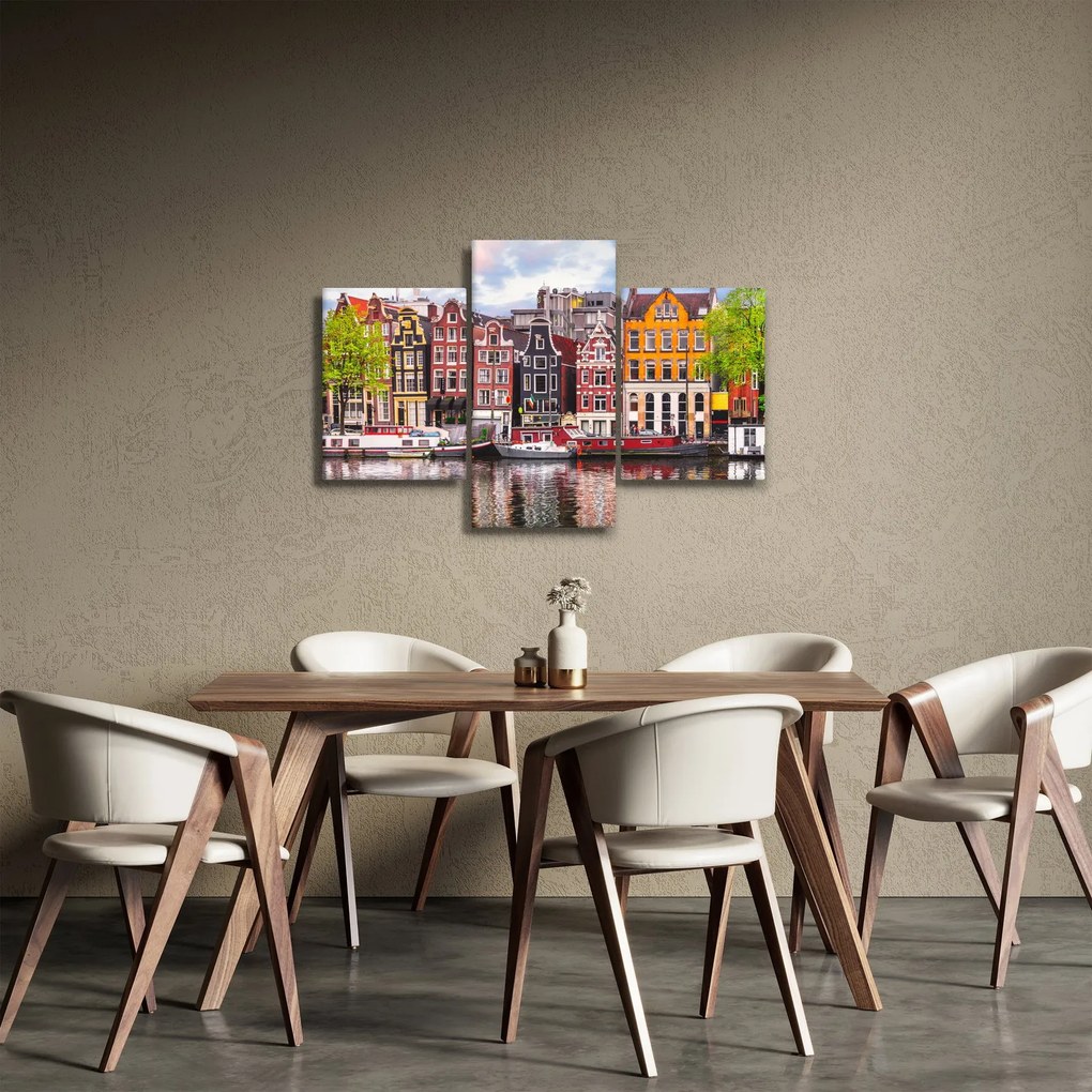 Obraz - Amsterdam, tanečné domy (90x60 cm)