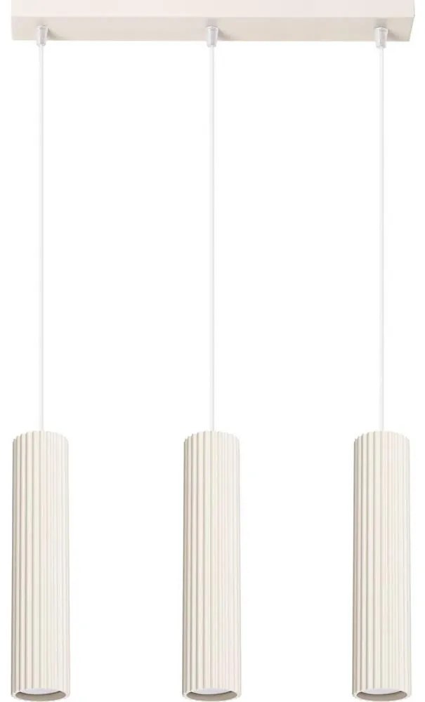 Sollux SL.1594 - Luster na lanku KARBON 3xGU10/10W/230V krémová