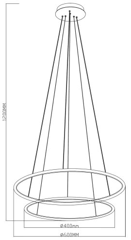 Zuma Line PL201004B-2BK - LED Luster na lanku MARSEILLE LED/40W/230V čierna
