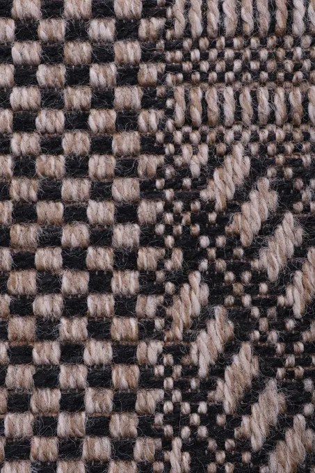Koberec Indiana 08534A JUTE / BLACK