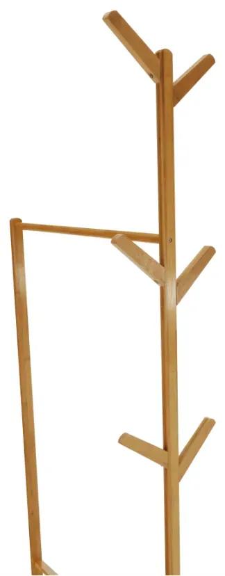 Pojazdný vešiak, bambus, šírka 60cm, VIKIR TYP 1