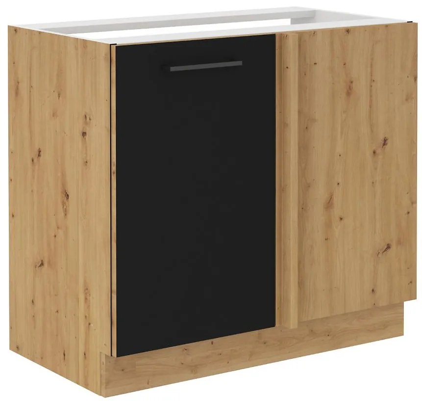 Skrinka do kuchyne Modena 105nd 1f bb čierny/dub artisan