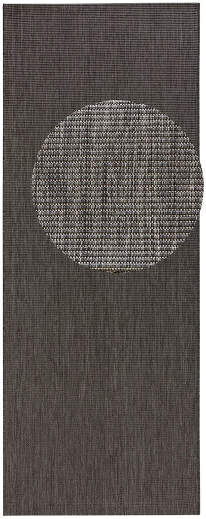 Hanse Home Collection koberce Behúň Meadow 102729 Anthracite – na von aj na doma - 80x200 cm