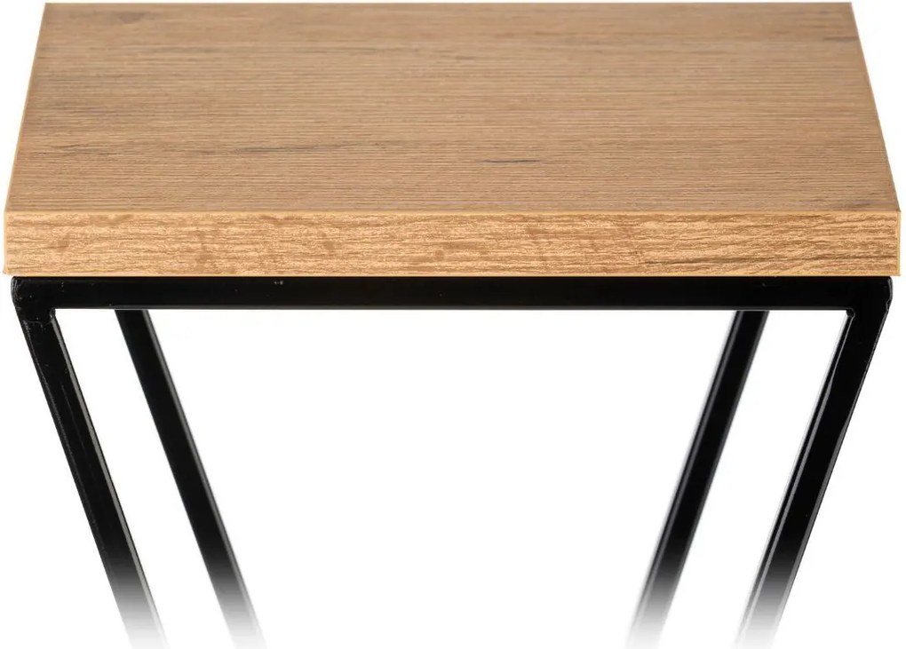 STOJAN NA KVETINÁČ LOFT6 40X24X24 CM ČIERNA/HNEDÁ