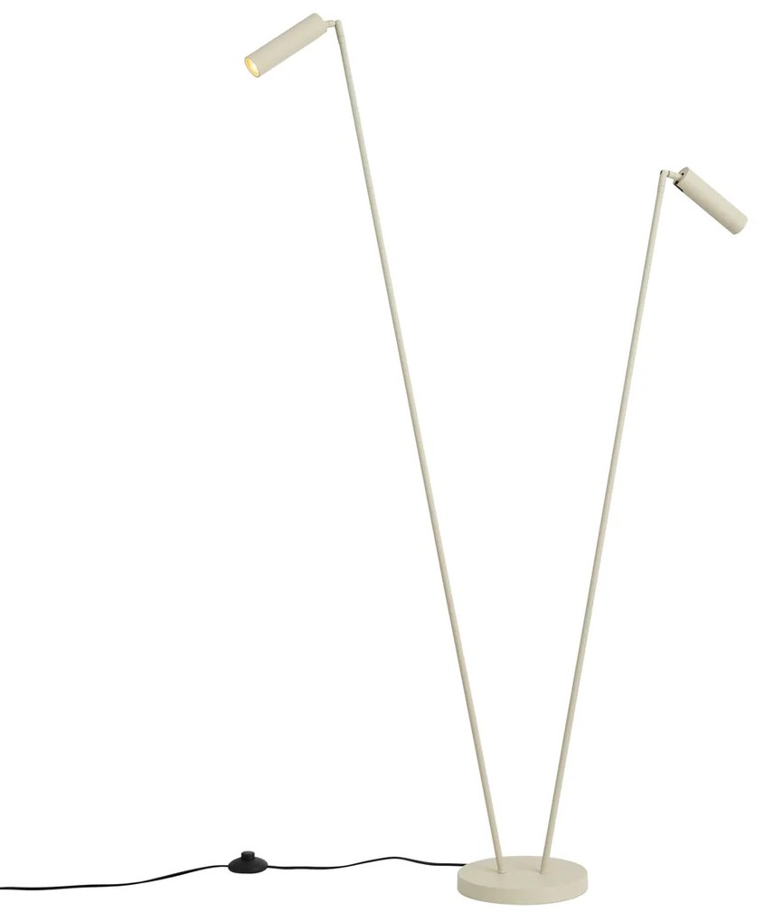 Moderná stojaca lampa béžová 2-svetlá GU10 35mm - Thomas