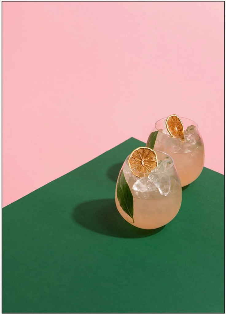 Plagát Basil Lemonade