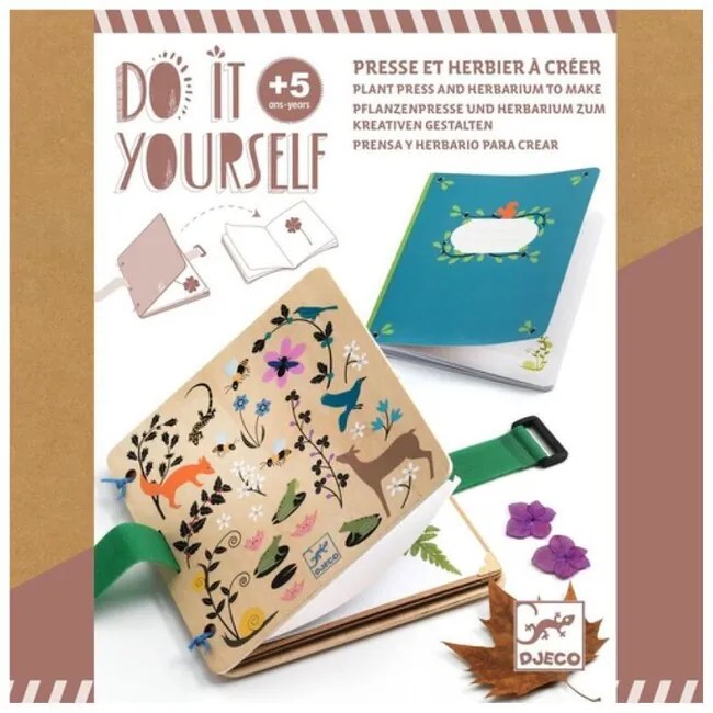 Djeco DIY Vyrob si sám: Lis a zošit na herbár