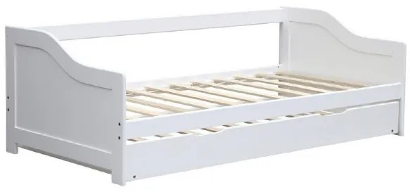 AKCIA Biela detská posteľ s prístelkou INTRO 90 x 200 cm II. akosť