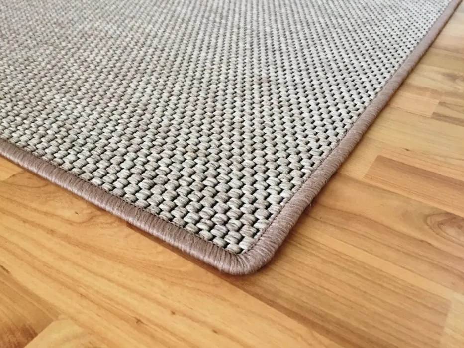 Vopi koberce Behúň na mieru Nature svetle béžový - šíře 40 cm s obšitím