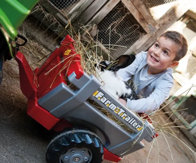 Šlapací traktor RT s prívesom a lyžicou Rolly Toys 811397