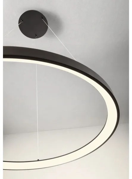 Redo 01-2677- LED Stmievateľný luster na lanku ICONIC LED/60W/230V pr. 78 cm čierna