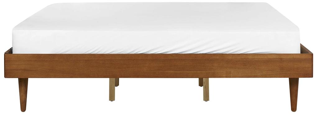 Drevená posteľ 180 x 200 cm svetlé drevo TOUCY Beliani
