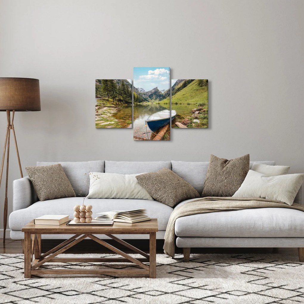 Obraz - Seealpsee, jazero Švajčiarska (90x60 cm)